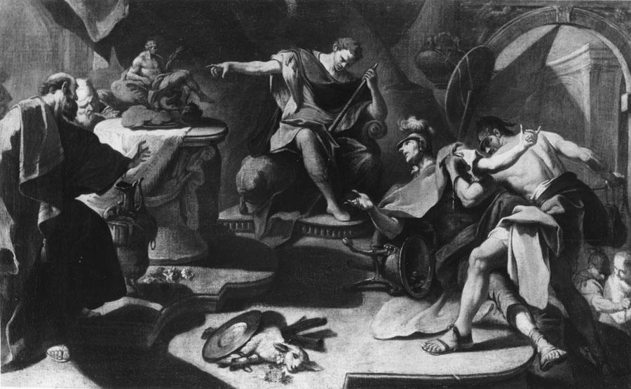  279-Giambattista Pittoni-Sant'Eustachio rifiuta di offrire sacrifici agli idoli 